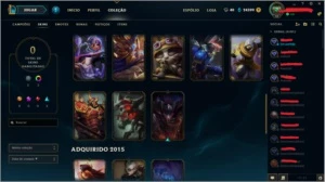 CONTA LOL PLATINA III - TODOS OS CAMPEÕES - MMR D5 - League of Legends