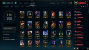 CONTA LOL PLATINA III - TODOS OS CAMPEÕES - MMR D5 - League of Legends