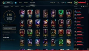 CONTA LOL PLATINA III - TODOS OS CAMPEÕES - MMR D5 - League of Legends