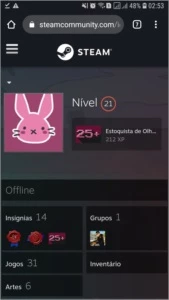 Conta steam, com CS:GO e operação presa quebrada. - Counter Strike