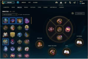 conta mestre com 80 champions, 13 skins, e hextec sobrando - League of Legends LOL