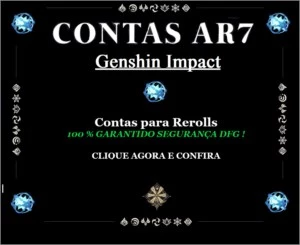 💎GENSHIN IMPACT CONTAS INCIANTES - AR7 PARA REROLLS💎