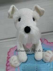 Cachorrinho Schnauzer Belinha - Artesanato e Personalizados