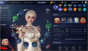 Conta mir4 lvl76 91,7k p 2 pet epico 1,2k de gold 750k ds