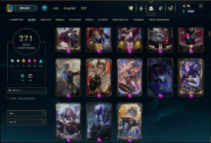 Ouro 3 com TODOS os Champs e 271 ( JG / TOP / MID ) - League of Legends LOL