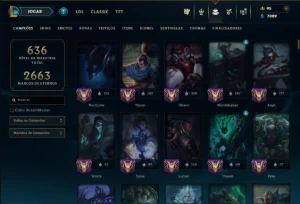 Ouro 3 com TODOS os Champs e 271 ( JG / TOP / MID ) - League of Legends LOL