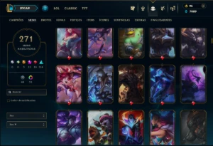 Ouro 3 com TODOS os Champs e 271 ( JG / TOP / MID ) - League of Legends LOL