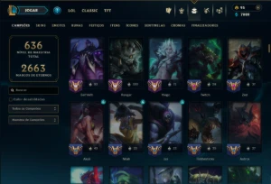 Ouro 3 com TODOS os Champs e 271 ( JG / TOP / MID ) - League of Legends LOL