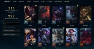 CONTA COM SKIN PRESTIGIO AATROX E HEXTEC ALISTAR - League of Legends LOL