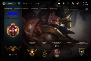 CONTA COM SKIN PRESTIGIO AATROX E HEXTEC ALISTAR - League of Legends LOL