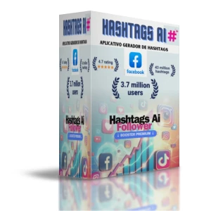 Hashtags AI: Follower Booster Premium - Aumente Suas Curtida - Softwares e Licenças