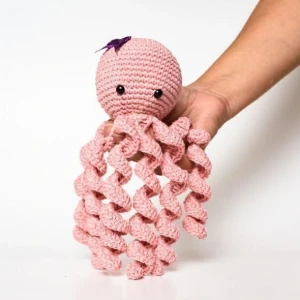 Polvo Newborn Organza Amigurumi - Artesanato e Personalizados