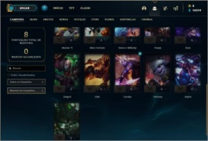 Conta prata 2 com 21 champs e 1 skin - League of Legends LOL