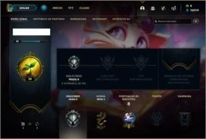 Conta prata 2 com 21 champs e 1 skin - League of Legends LOL
