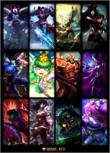 League of Legends - Cont + 37 Campeões e 12 Skins+ LOL