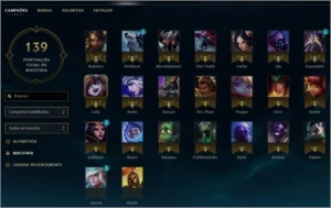 League of Legends - Cont + 37 Campeões e 12 Skins+ LOL