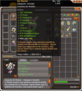 Dofus: venda Conjunto do MULOBO FULL STR - Helioboros!!!