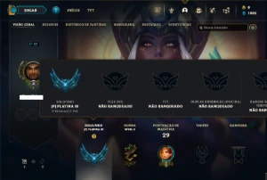 Platina 3 com 30 Champs e 3 Skins - League of Legends LOL
