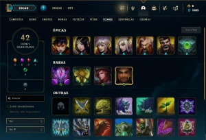 Platina 3 com 30 Champs e 3 Skins - League of Legends LOL