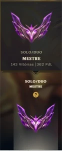 Conta Mestre 60% win rate, 7 vitorias pro GM - League of Legends: Wild Rift LOL WR
