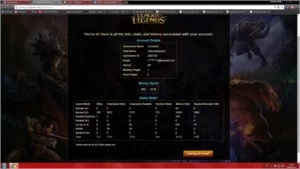 Conta League Of Legends LOL