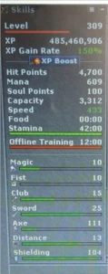 Char EK 300+ em Zunera - Tibia
