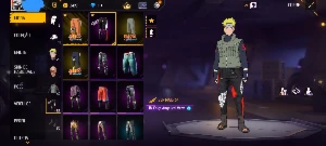 Conta básica com Calça angelical e roupas da parceria do nar - Free Fire