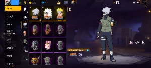 Conta básica com Calça angelical e roupas da parceria do nar - Free Fire