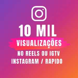 Instagram Visualizações Reels ou IGTV - Social Media