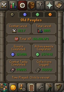 Conta Oldschool Runescape combat level 122.7 RS