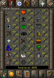 Conta Oldschool Runescape combat level 122.7 RS