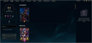 Nível 197, 108 Campeões, 84 Skins, 10 Lendárias e 27 Épicas - League of Legends LOL