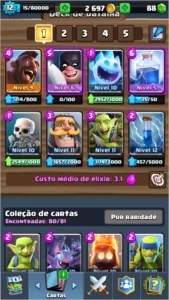 CONTA DE CLASH ROYALE LIGA 1 NV 12