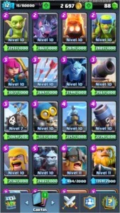 CONTA DE CLASH ROYALE LIGA 1 NV 12
