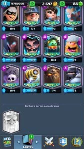 CONTA DE CLASH ROYALE LIGA 1 NV 12