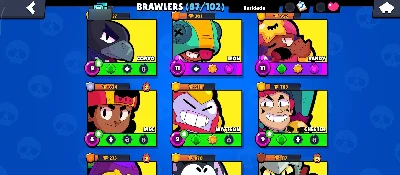 Contas Bralw stars FULL ACESSO Troféu + Skins - Brawl Stars