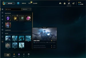 Conta Mestre com 35 Champs e 2 Skins + 7 Fragmentos - League of Legends LOL