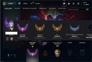 Conta Mestre com 35 Champs e 2 Skins + 7 Fragmentos - League of Legends LOL