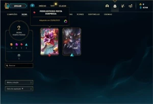 Conta Mestre com 35 Champs e 2 Skins + 7 Fragmentos - League of Legends LOL