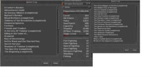 vendo lvl 203 e um rp lvl 110 - Tibia