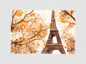 Aquarela Original Paris A4 - Sem Moldura - Artesanato e Personalizados