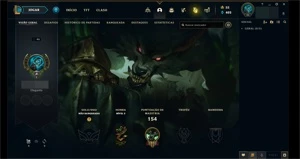 Conta LoL 2016 - Unranked - Skins vitoriosas e MMR Alto - League of Legends