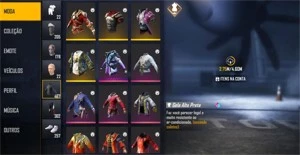 CONTA DE FREE FIRE COM 2 ANGELICAL -  467 CAMISAS - 3 EVOLUT