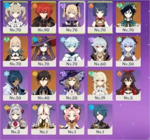 CONTA SERVER NA AR52 COM DILUC + 5, 5 ESTRELAS - Genshin Impact