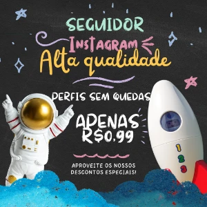 Seguidor Instagram R$ 0,99 - 60 Dias De Garantia - Sem Queda - Redes Sociais