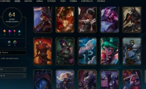 CONTA LOL- LVL 152 - 126 Champions - 64 Skins - FULL ACESSO - League of Legends