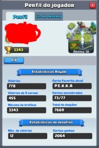 Conta Clash lvl 9 Super Baús 3330cup - Clash Royale