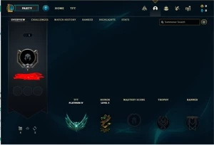 CONTA TFT PLATINA - League of Legends LOL