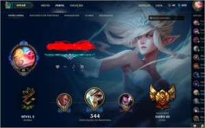 Conta League of Legends Gold III LOL