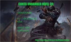 🔴Conta Unranked League of Legends BR🔴 LOL